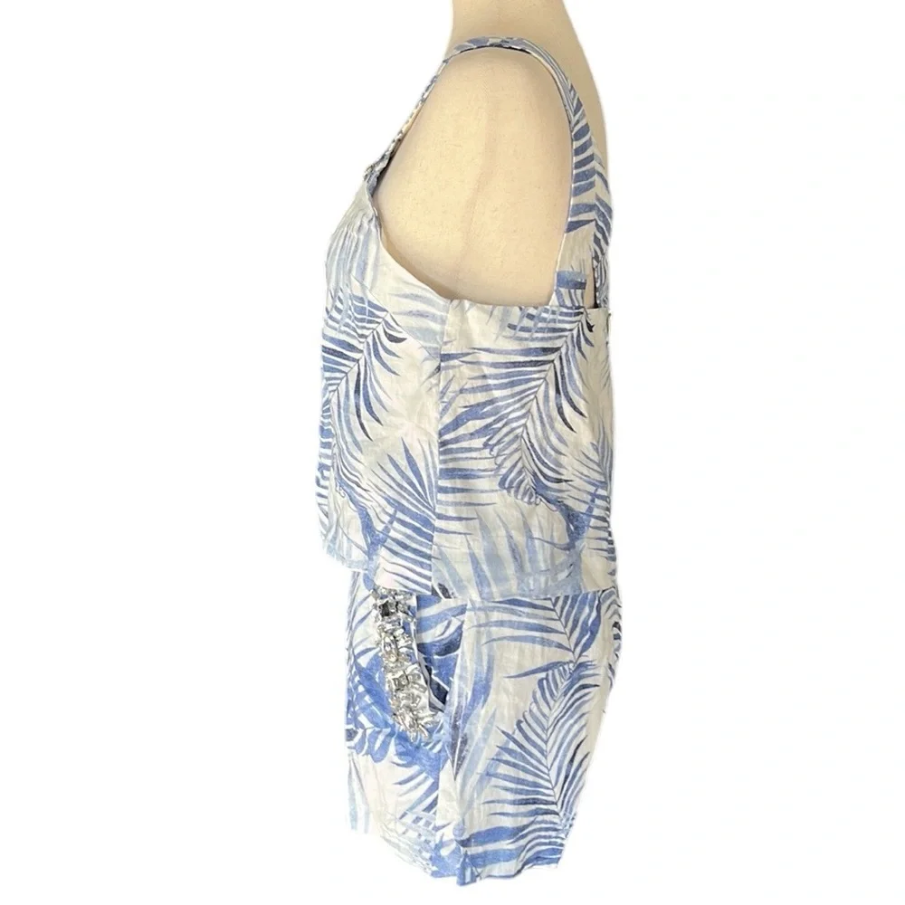 J.O.A. los Angeles Just One Answer 2 piece Linen Short Set - Picture 14 of 16